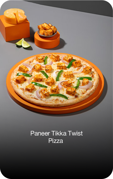 Paneer Tikka twist pizza