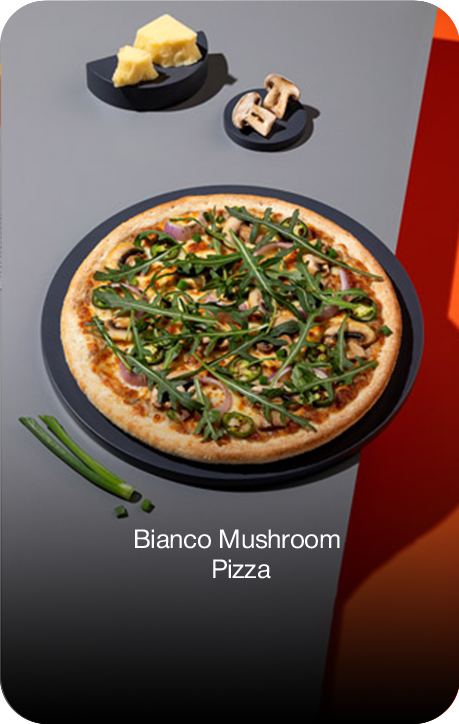 bianco Mushroom pizza